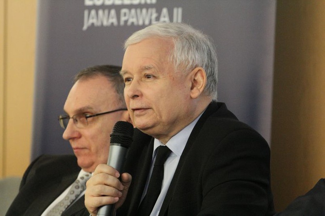 Jarosław Kaczyński na KUL 