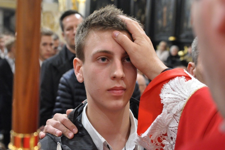 Bierzmowanie w bazylice św. Mikołaja w Bochni