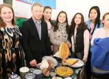 Studenci z Uzbekistanu
