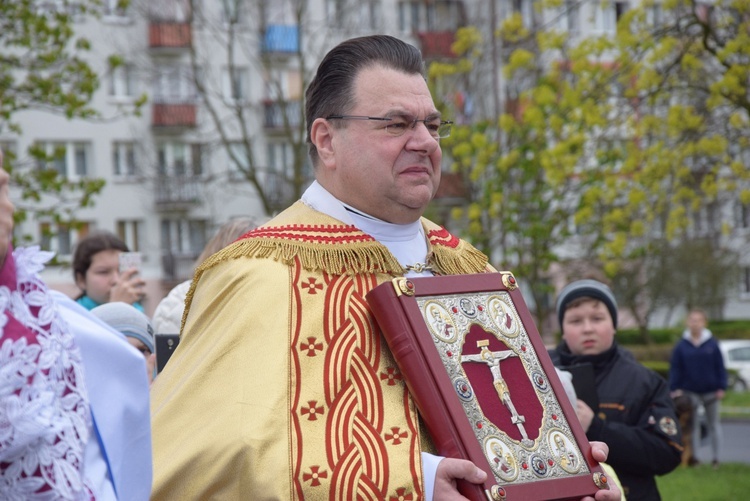 Powitanie ikony MB Częstochowskiej w parafii św. Jadwigi w Kutnie