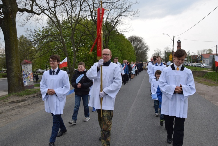 Powitanie ikony MB Częstochowskiej w parafii św. Jadwigi w Kutnie