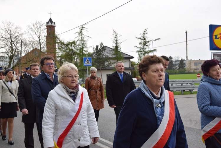 Powitanie ikony MB Częstochowskiej w parafii św. Jadwigi w Kutnie