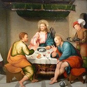 Jacopo da Ponte zwany Bassano "Wieczerza w Emaus". Olej na płótnie, ok. 1538 Muzeum Sztuki Kimbell, Fort Worth, Teksas (USA)