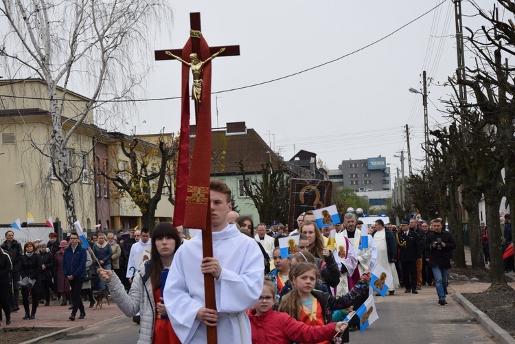 Powitanie ikony MB Częstochowskiej w parafii Błogosławionych Męczenników Kutnowskich