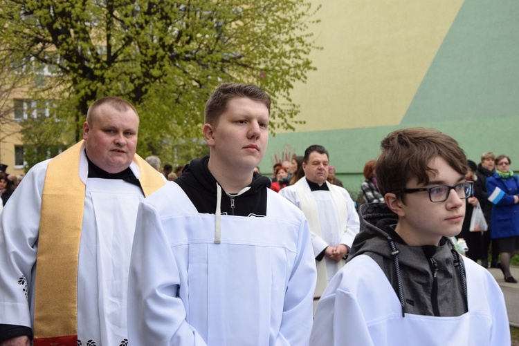 Powitanie ikony MB Częstochowskiej w parafii św. Wawrzyńca w Kutnie