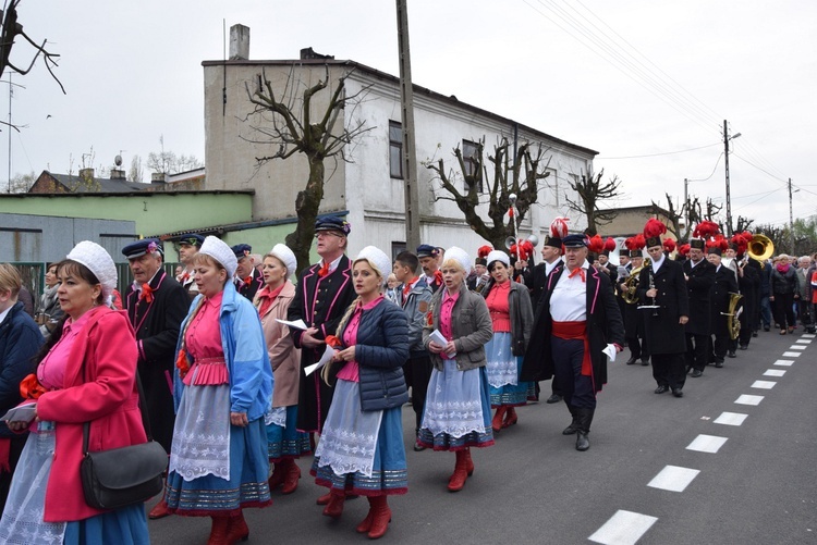 Powitanie ikony MB Częstochowskiej w parafii św. Wawrzyńca w Kutnie