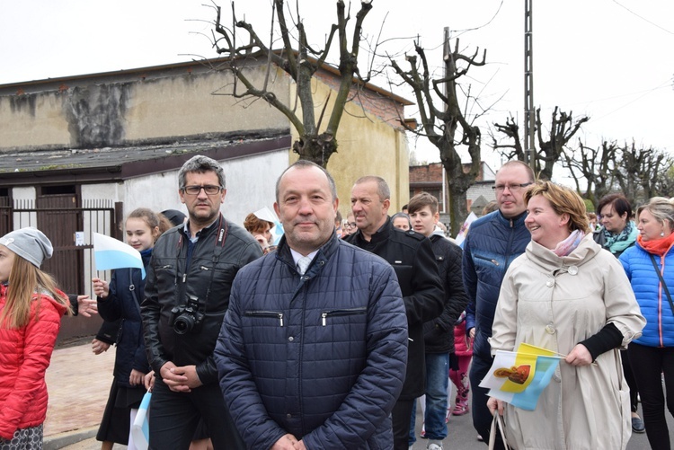 Powitanie ikony MB Częstochowskiej w parafii św. Wawrzyńca w Kutnie