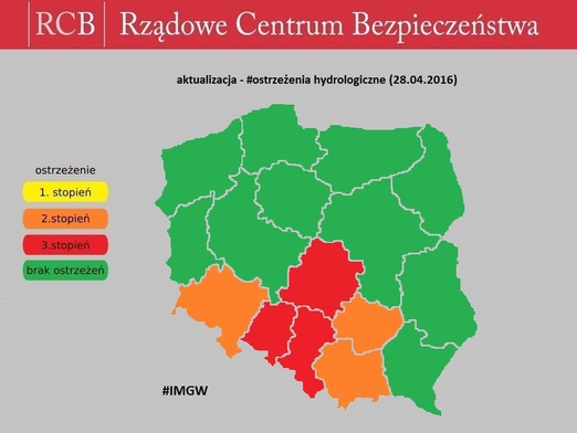 Ostrzeżenia hydrologiczne trzeciego stopnia