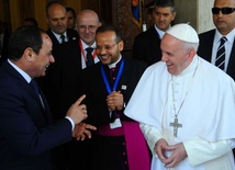 Papież Franciszek i prezydent Abdel Fattah al-Sisi