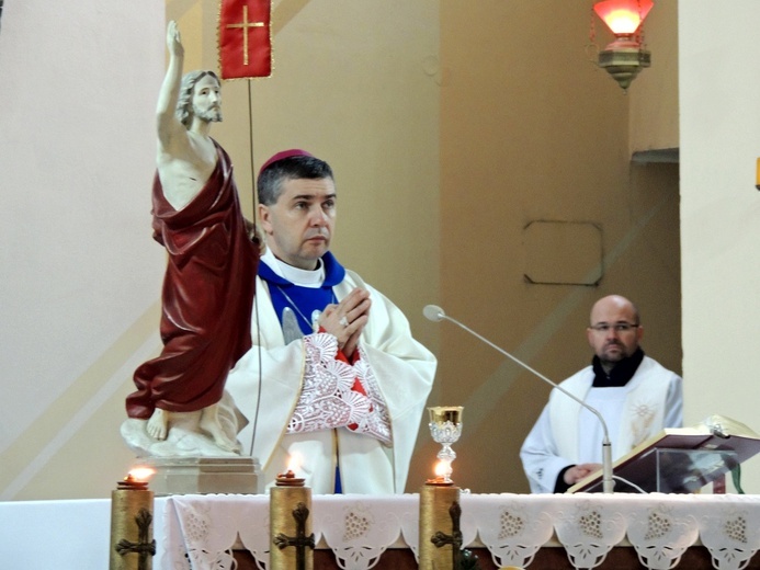 Powitanie ikony MB Częstochowskiej w parafii św. Jana Chrzciciela w Kutnie