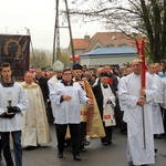 Powitanie ikony MB Częstochowskiej w parafii św. Jana Chrzciciela w Kutnie