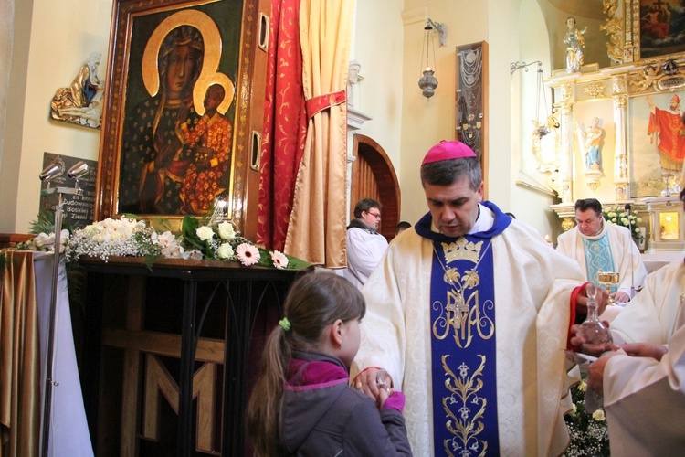 Powitanie ikony MB Częstochowskiej w Głogowcu