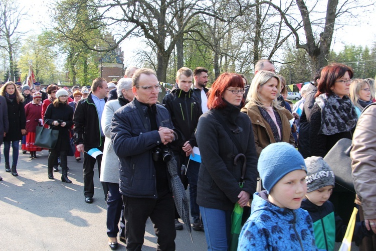 Powitanie ikony MB Częstochowskiej w Głogowcu