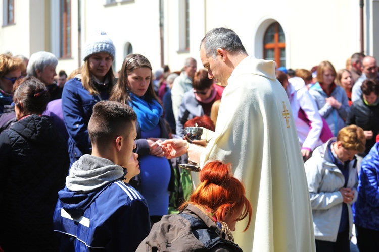 Msza św. na rozpoczęcie 5. pielgrzymki do Łagiewnik