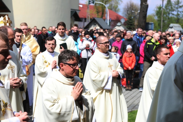 Msza św. na rozpoczęcie 5. pielgrzymki do Łagiewnik