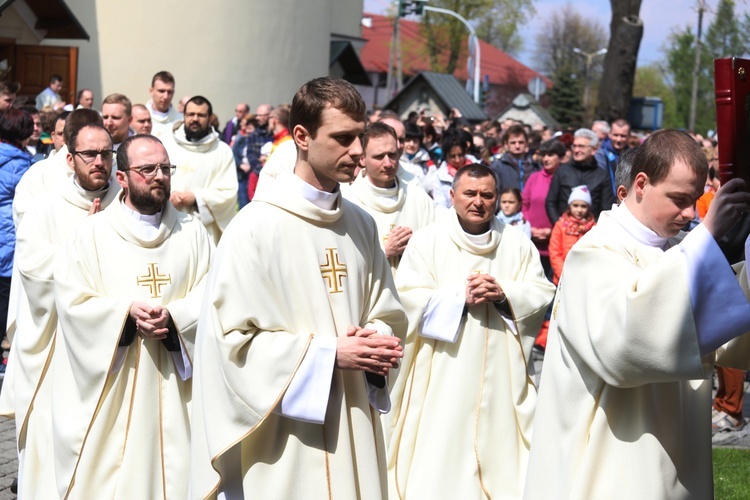 Msza św. na rozpoczęcie 5. pielgrzymki do Łagiewnik