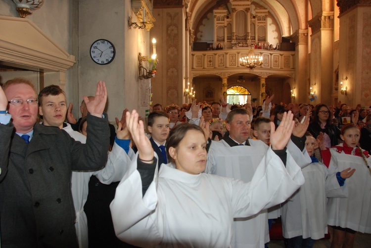 Powitanie ikony MB Częstochowskiej w Łaniętach