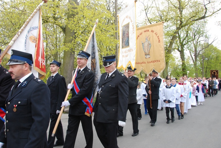 Powitanie ikony MB Częstochowskiej w Łaniętach