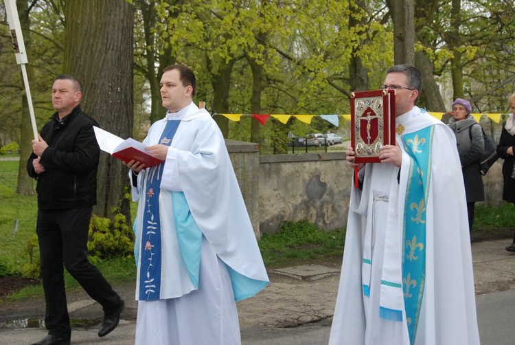 Powitanie ikony MB Częstochowskiej w Łaniętach