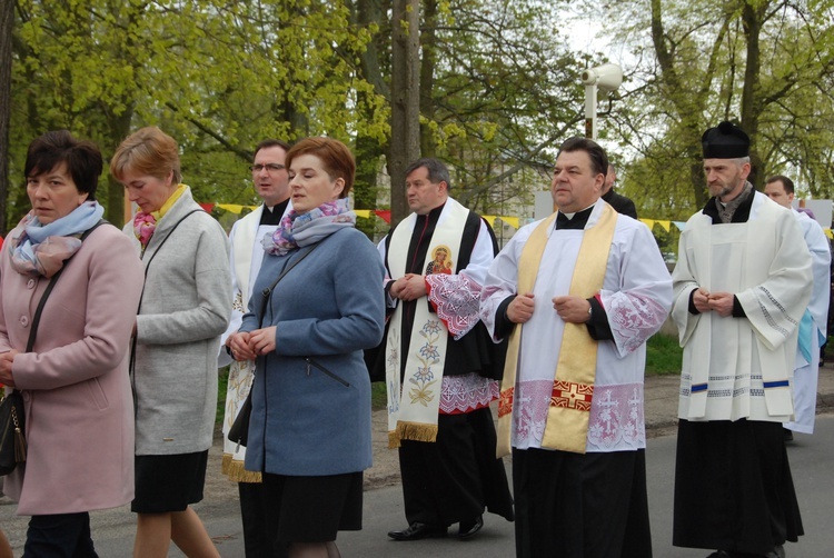 Powitanie ikony MB Częstochowskiej w Łaniętach