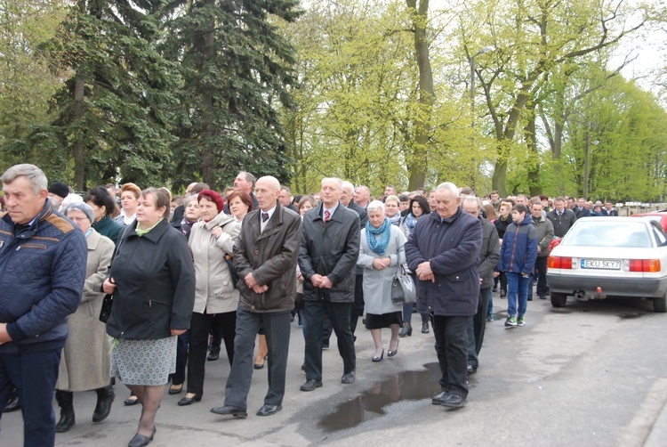 Powitanie ikony MB Częstochowskiej w Łaniętach