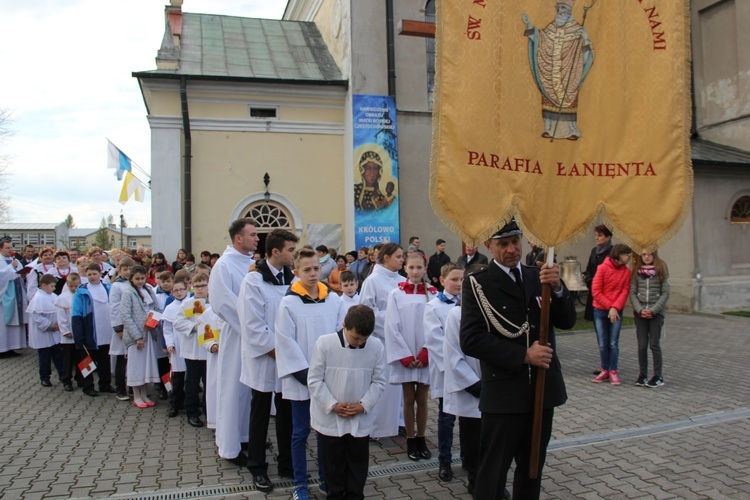 Powitanie ikony MB Częstochowskiej w Łaniętach