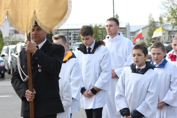 Powitanie ikony MB Częstochowskiej w Łaniętach