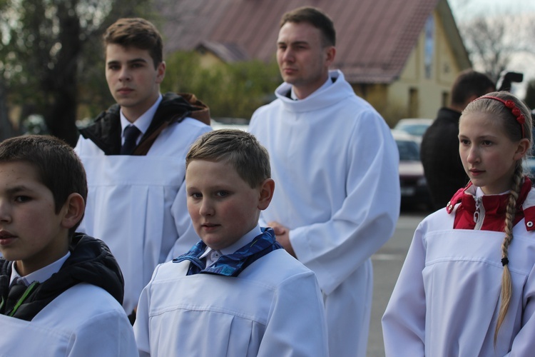 Powitanie ikony MB Częstochowskiej w Łaniętach