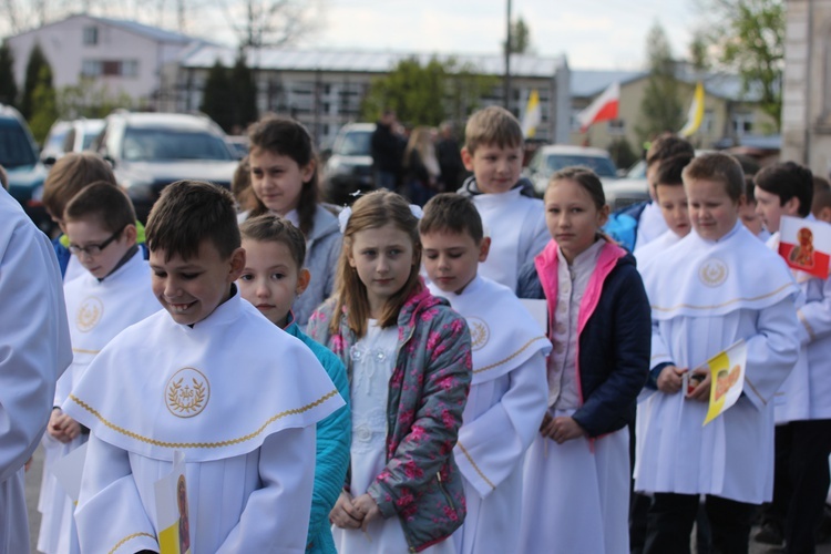 Powitanie ikony MB Częstochowskiej w Łaniętach