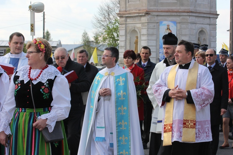 Powitanie ikony MB Częstochowskiej w Łaniętach