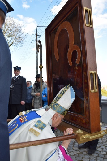 Powitanie ikony MB Częstochowskiej w Strzelcach