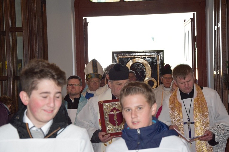 Powitanie ikony MB Częstochowskiej w Strzelcach