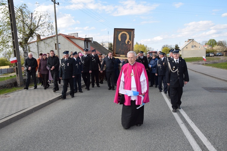 Powitanie ikony MB Częstochowskiej w Strzelcach