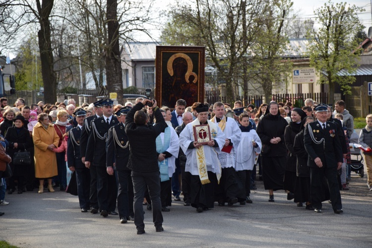 Powitanie ikony MB Częstochowskiej w Strzelcach