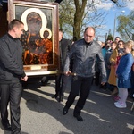 Powitanie ikony MB Częstochowskiej w Strzelcach