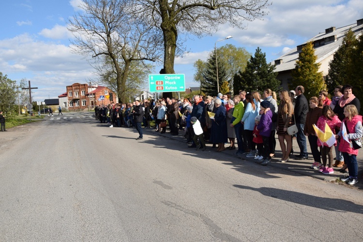 Powitanie ikony MB Częstochowskiej w Strzelcach