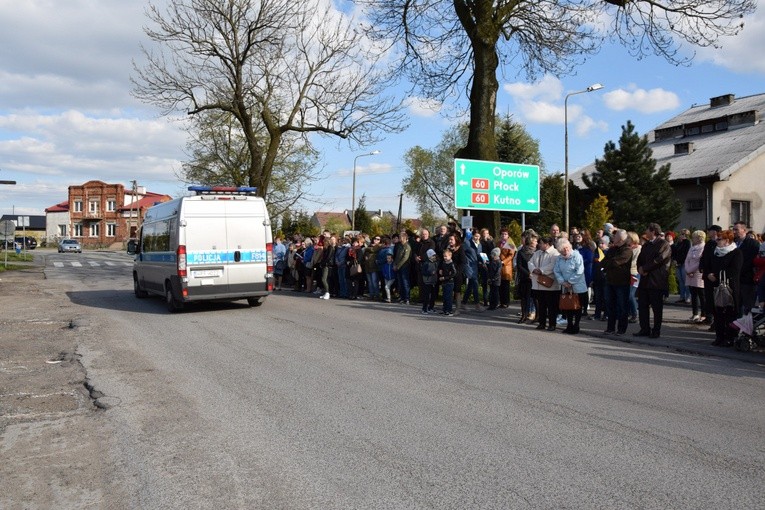 Powitanie ikony MB Częstochowskiej w Strzelcach