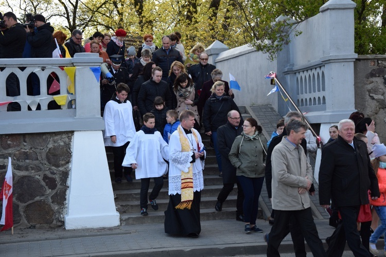 Powitanie ikony MB Częstochowskiej w Strzelcach