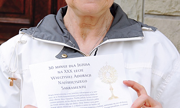 Grażyna Kłosiewicz modlitewną deklarację podpisała wraz z mężem. – Moja wnuczka ma już 13 lat, a lekarze nie dawali jej szans na przeżycie. Przed Najświętszym Sakramentem wymodliłam jej życie – mówi.