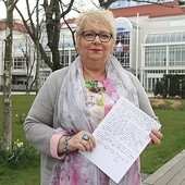 – Może kiedyś dziecku przeczytasz te słowa – mówi Danuta Adamczyk-Wiśniewska.