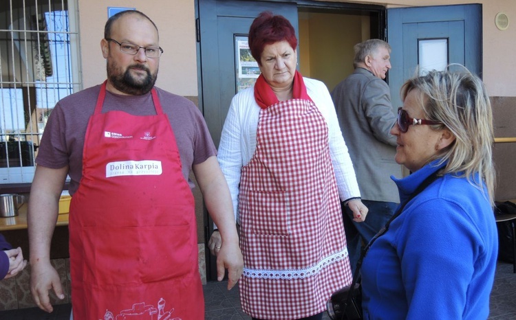 Postój pielgrzymów w Wieprzu 2017