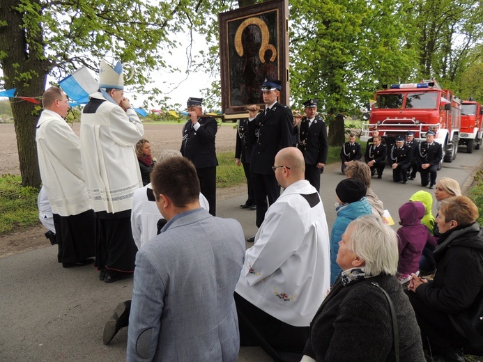 Powitanie ikony MB Częstochowskiej w Mnichu