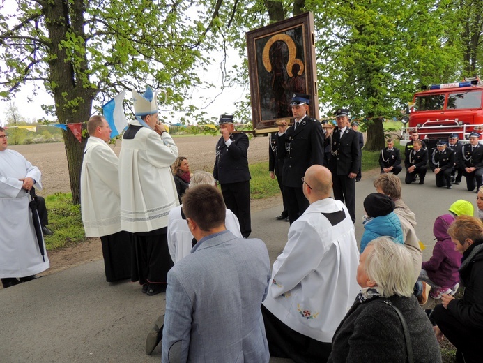 Powitanie ikony MB Częstochowskiej w Mnichu