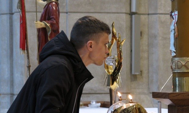 Pielgrzymi w Centrum Jana Pawła II