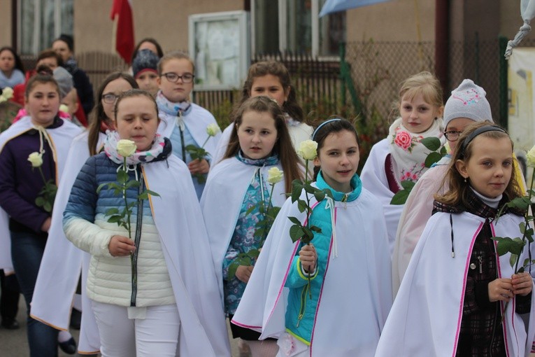 Powitanie ikony MB Częstochowskiej w Nowem