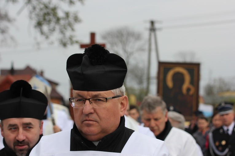 Powitanie ikony MB Częstochowskiej w Nowem
