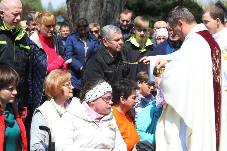 Niepełnosprawni z "Ady" na pielgrzymce do Jezusa Miłosiernego