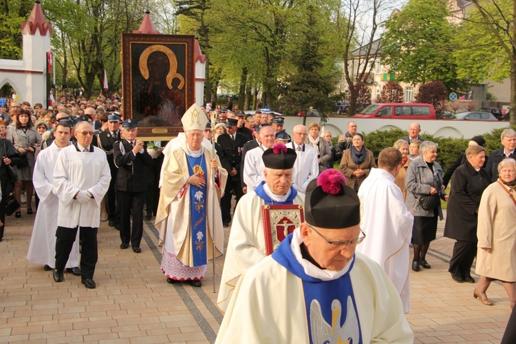 Powitanie ikony MB Częstochowskiej w Krośniewicach