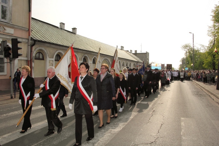 Powitanie ikony MB Częstochowskiej w Krośniewicach