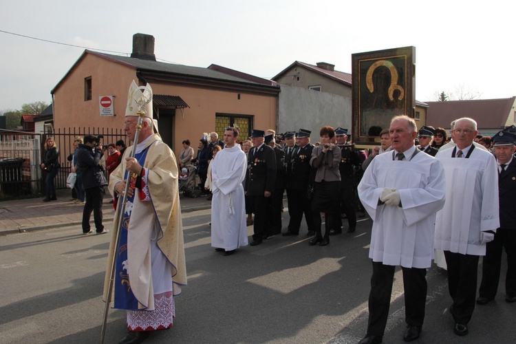 Powitanie ikony MB Częstochowskiej w Krośniewicach